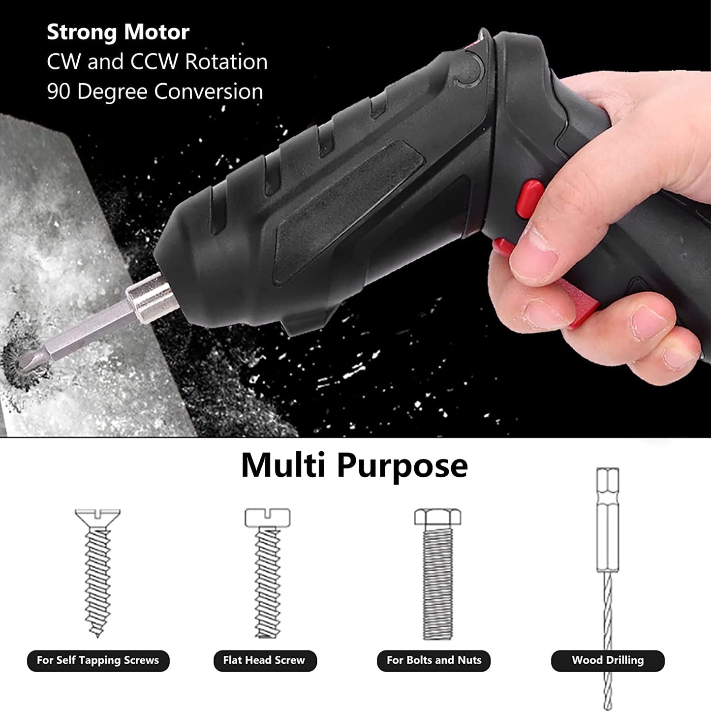 Toolscors™ Cordless Electric Screwdriver Set