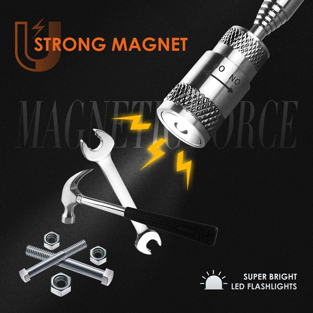 Toolscors™ Magnetic Telescopic Tool with LED Light